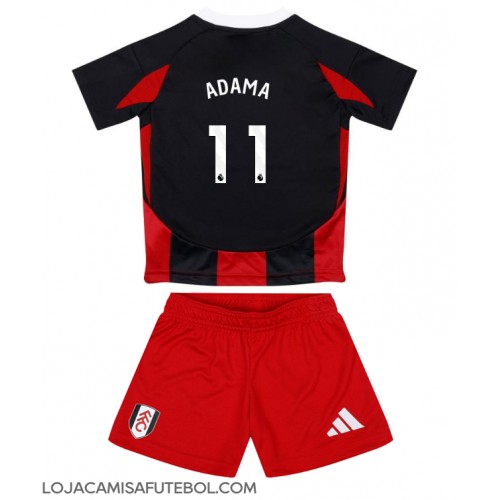 Camisa de Futebol Fulham Adama Traore #11 Equipamento Secundário Infantil 2024-25 Manga Curta (+ Calças curtas)